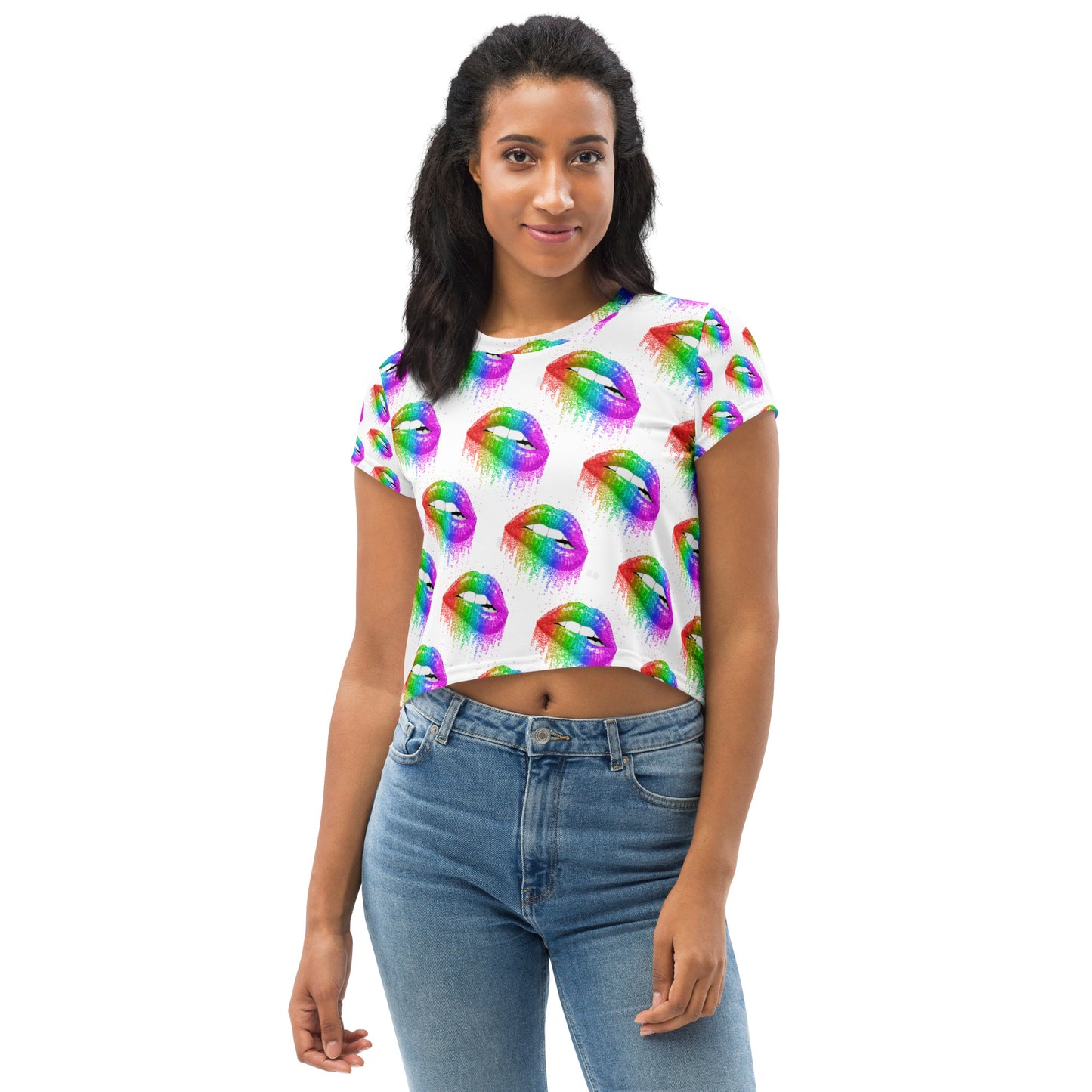 All-Over Print Crop Tee