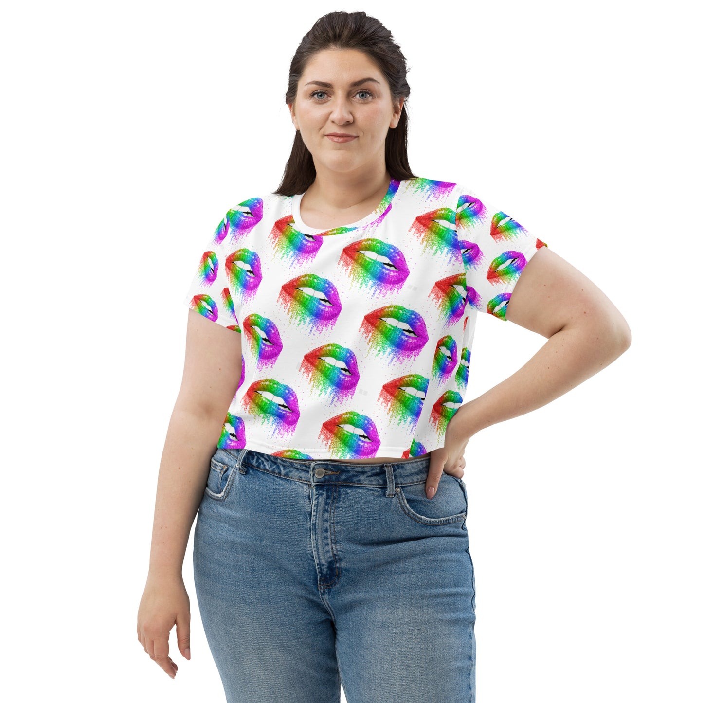 All-Over Print Crop Tee