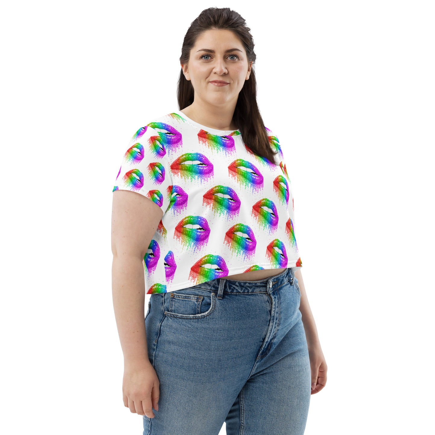 All-Over Print Crop Tee